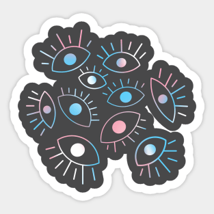 Eyes of the Void - Trans Pride Sticker